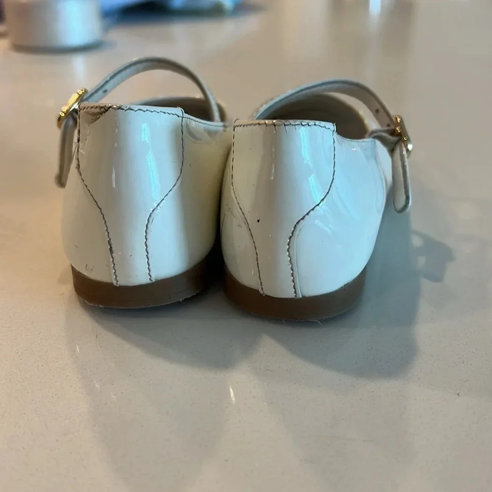 Dolce Gabbana White Mary Jane Kids Shoes